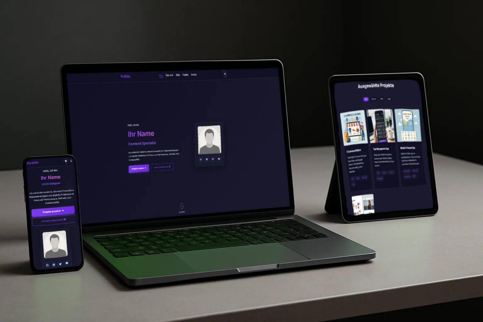 Bes Portfolio shown across multiple devices